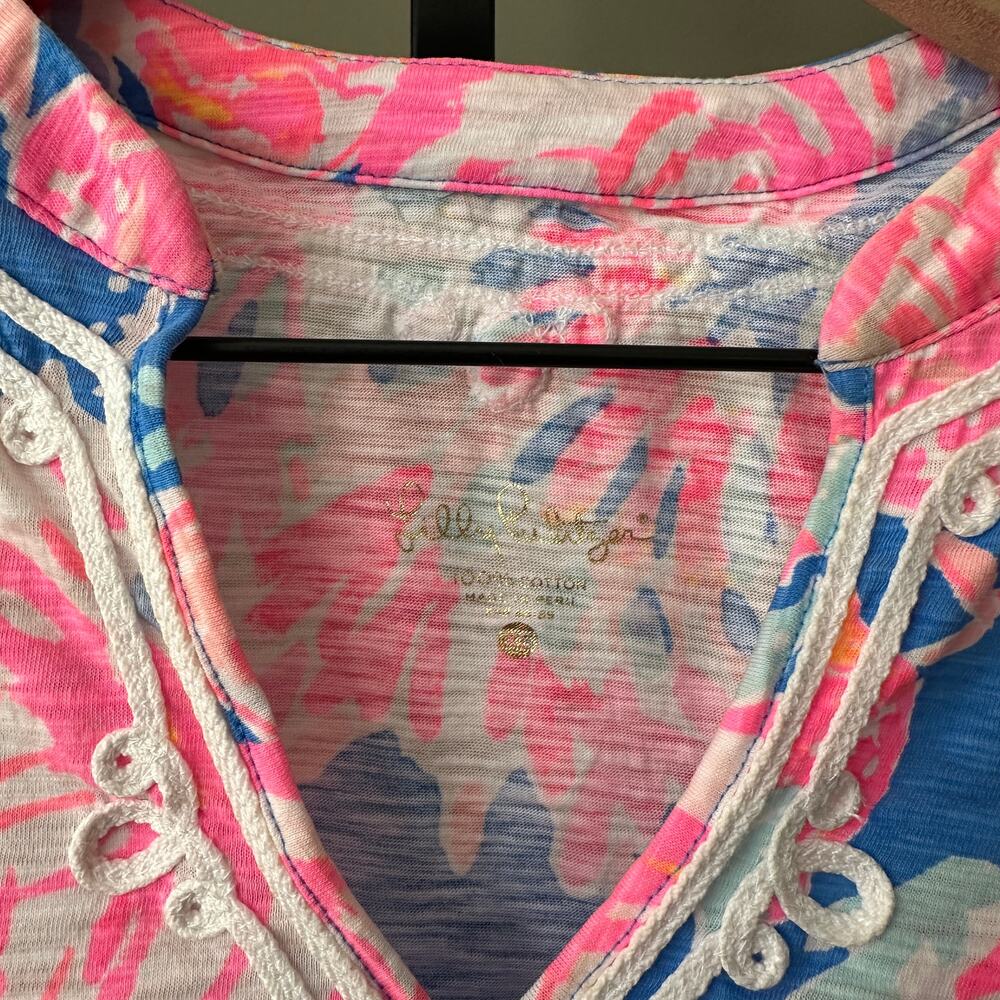 Lilly Pulitzer Kaia Knit Tunic Top Cotton Size XS - Picture 3 of 4
